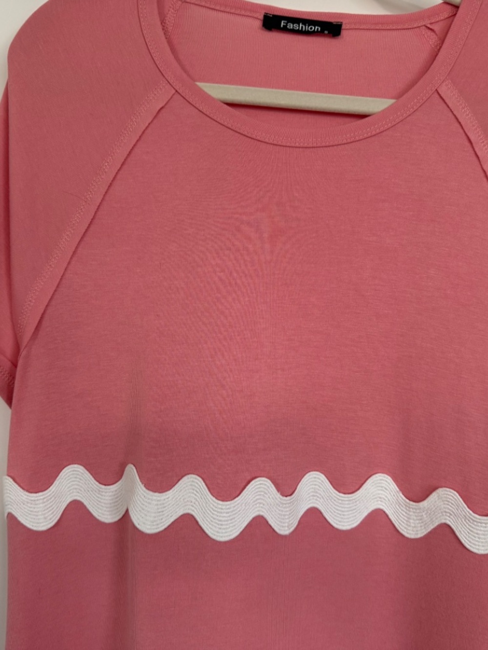 Pink Dress with Ric Rac Trim & Pockets Size S - Picture 2 of 7